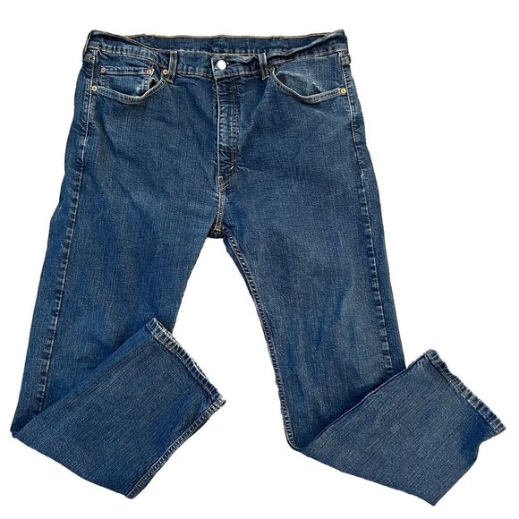 Levi’s 505 Jeans Men’s 40X30 Blue Denim Regular Fit Straight Medium Wash - Picture 1 of 10